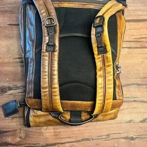 Tumi | Bags | Tumi Alpha Bravo Leather Roll Top Backpack